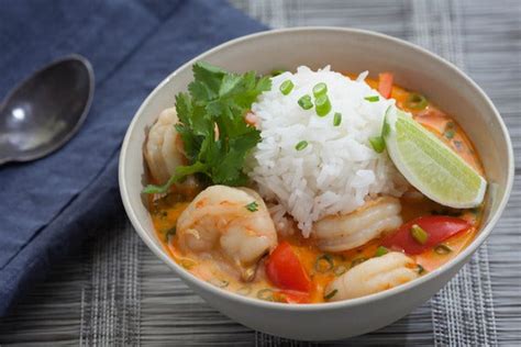 thai-shrimp-soup-with-coconut-lemongrass-red image