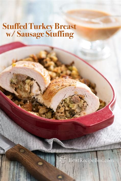 stuffed-turkey-breast-with-sausage-stuffing-best image