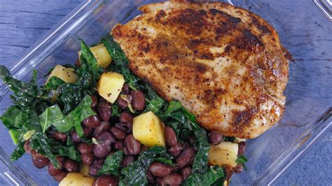 caribbean-chicken-with-black-bean-salad-rachael-ray image