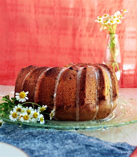 citrus-rhubarb-olive-oil-bundt-cake-kitchy-cooking image