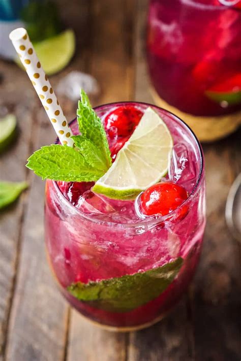 cranberry-mojito-punch-cocktail-recipe-sugar-soul image