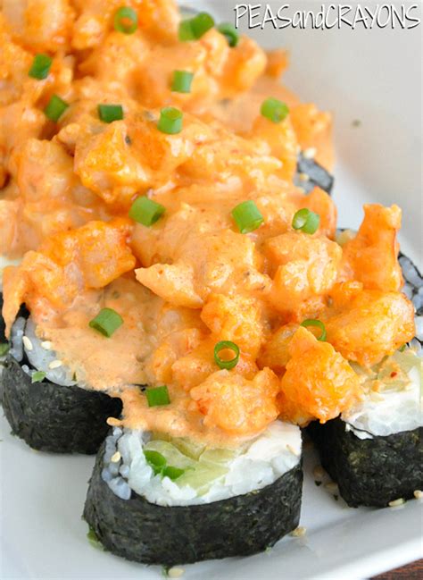 homemade-sushi-volcano-roll-recipe-peas-and-crayons image
