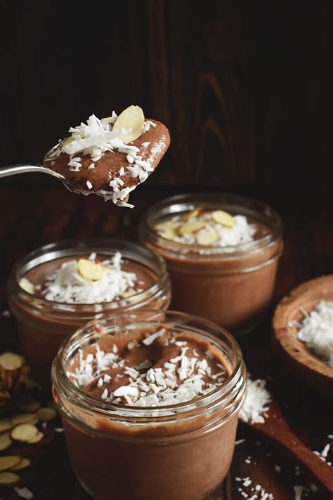 chocolate-almond-avocado-pudding-recipe-simply image