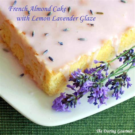 french-almond-cake-with-lavender-lemon-glaze image