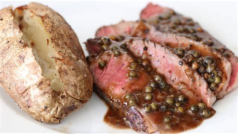 steak-au-poivre-ribeye-steak-with-green-peppercorn image