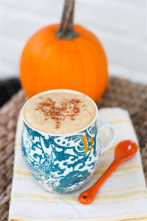 healthy-homemade-pumpkin-spice-latte-eating-bird-food image