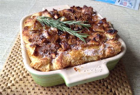 challah-bread-pudding-with-apples-and-rosemary image