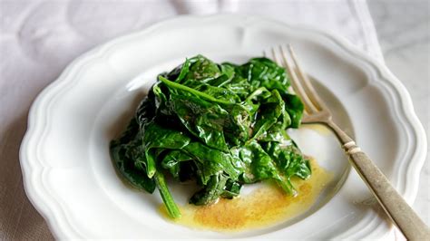 buttered-spinach-with-vinegar-recipe-bon-apptit image