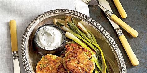 salmon-croquettes-with-dill-sauce-recipe-myrecipes image