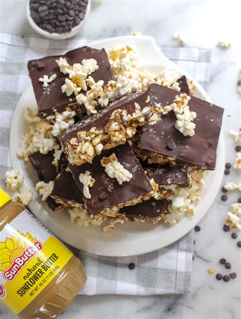 chocolate-popcorn-bars-easy-no-bake-dessert image
