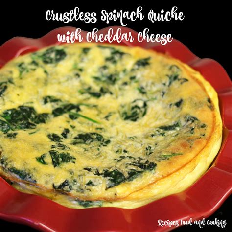 crustless-spinach-quiche-with-cheddar-cheese-recipes-food image