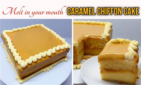 how-to-make-caramel-chiffon-cake-with-creamy image