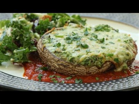 how-to-make-cheese-spinach-stuffed-portobellos image