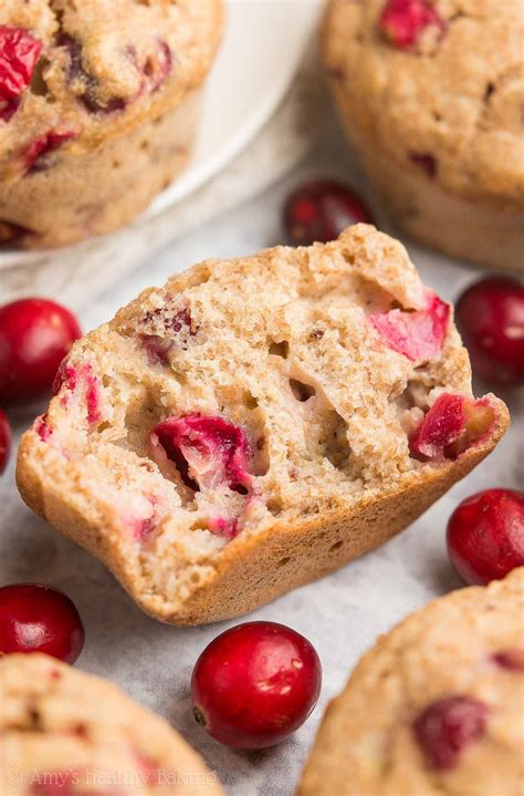 healthy-cranberry-banana-muffins image