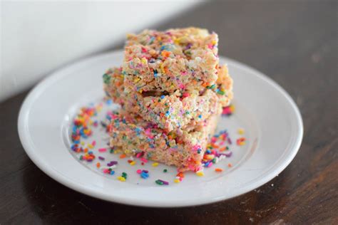 colorful-funfetti-rice-krispies-treats-recipe-the-spruce image