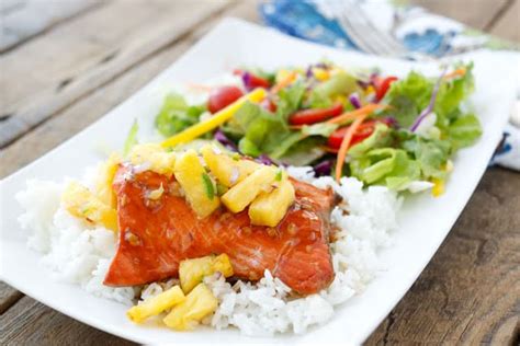 teriyaki-glazed-salmon-with-pineapple-salsa-barefeet image