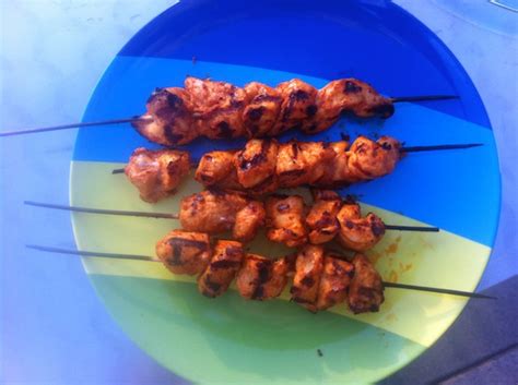 red-curry-chicken-kabobs-with-minty-yogurt-sauce image