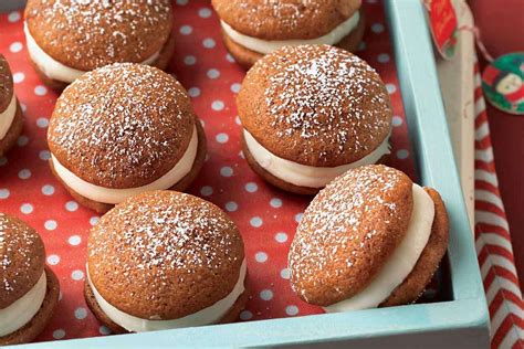 mini-gingerbread-whoopie-pies-with-cream-cheese-filling image