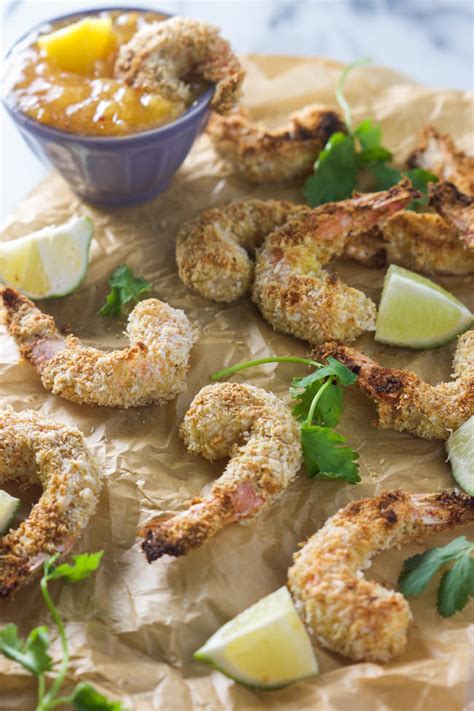 baked-coconut-shrimp-with-spicy-pineapple-dipping image