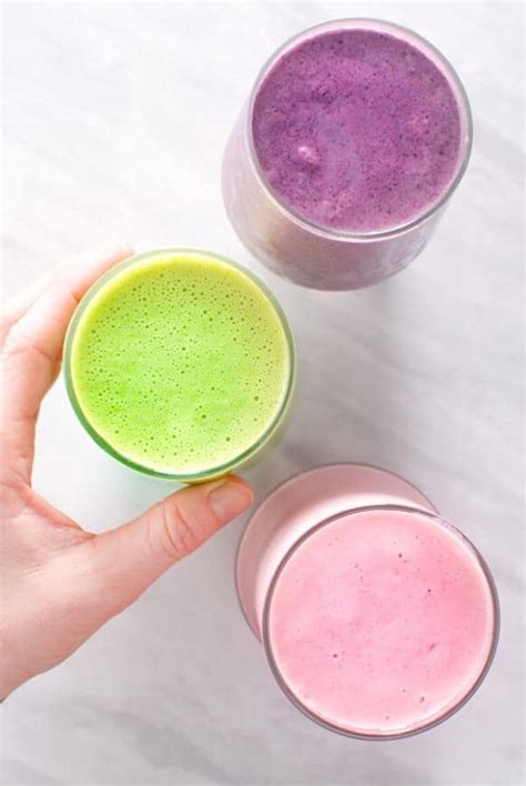3-easy-flax-seed-smoothies-berry-strawberry-green image