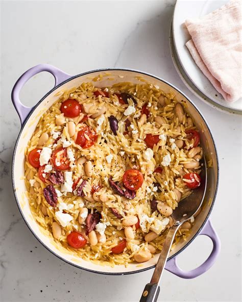 one-pot-greek-orzo-with-tomatoes-white-beans-and image