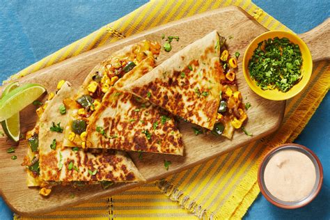 charred-corn-poblano-quesadillas-recipe-hellofresh image