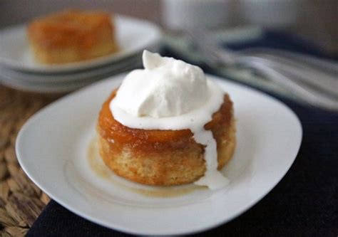 individual-peach-upside-down-cake-recipe-alton-brown image