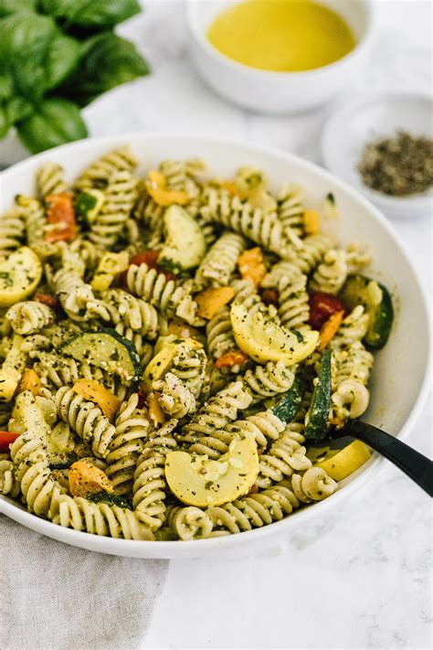 summer-vegetable-pesto-pasta-nourished-by-nutrition image