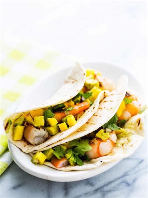grilled-shrimp-tacos-with-mango-avocado-salsa-simply image