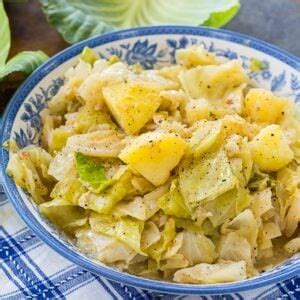 smothered-cabbage-and-potatoes-spicy-southern image