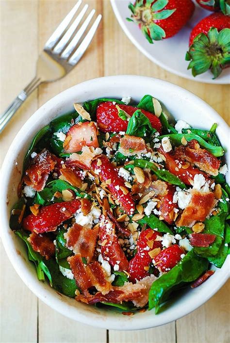 strawberry-spinach-salad-with-bacon-and-toasted image