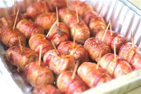 bacon-wrapped-sausages-tasty-kitchen-a-happy image