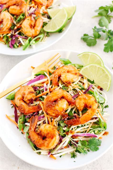 asian-shrimp-salad-with-ginger-sesame-dressing image