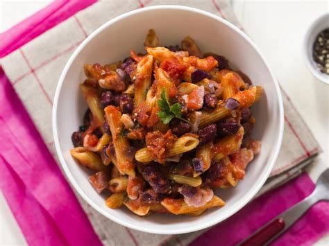 penne-with-black-beans-recipe-and-nutrition-eat-this image