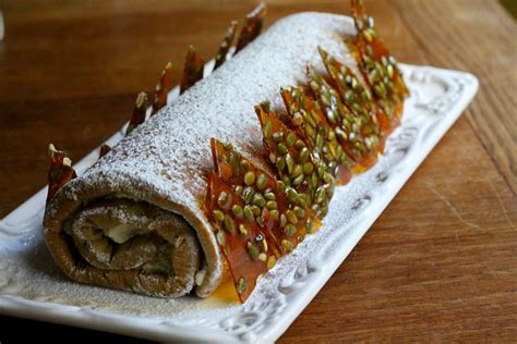 spiced-pumpkin-roulade-with-white-chocolate image