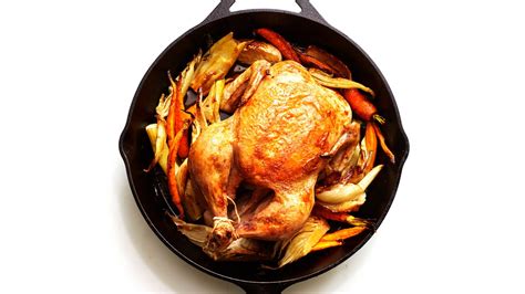 cast-iron-roast-chicken-with-fennel-and-carrots-bon image