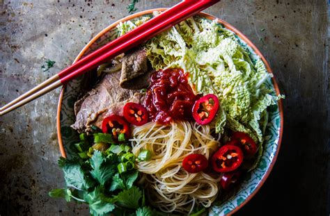 spicy-asian-beef-noodle-soup-heather-christo image