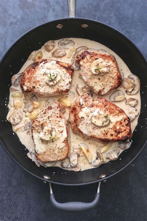 baked-pork-chops-with-creamy-mushroom-sauce-creme image