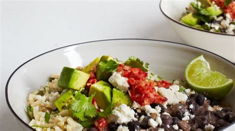 brown-rice-and-beans-with-ginger-chile-salsa image