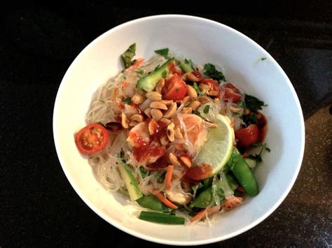 thai-noodle-salad-with-chicken-and-shrimp image
