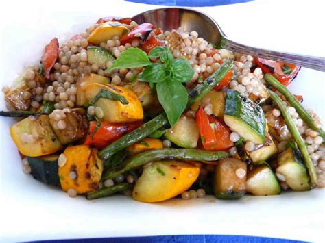 israeli-couscous-with-grilled-summer-vegetables image