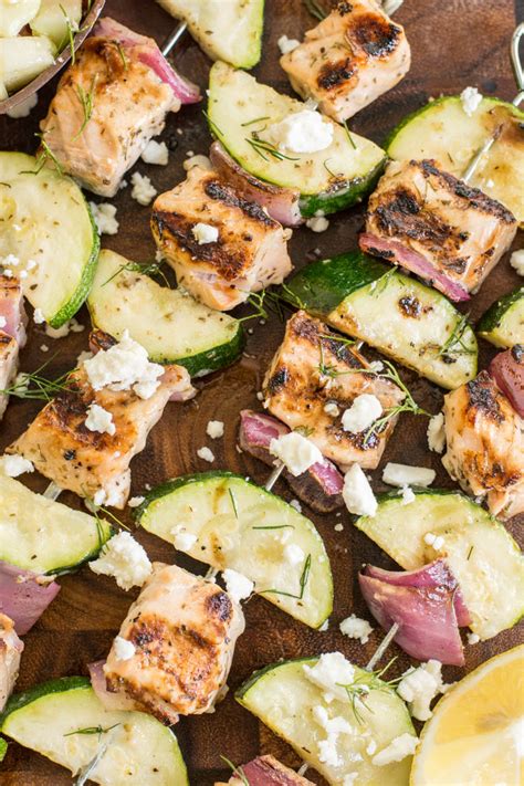 grilled-salmon-kabobs-with-greek-marinade-keto image
