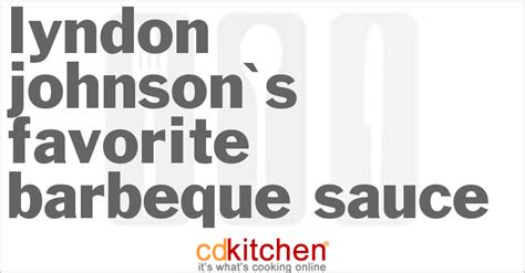 lyndon-johnsons-favorite-barbecue-sauce image