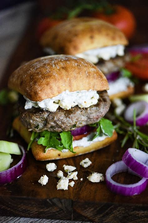 greek-lamb-burger-with-tzatziki-sauce image