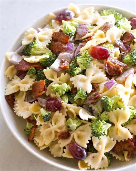 broccoli-grape-pasta-salad-the-girl-who-ate-everything image
