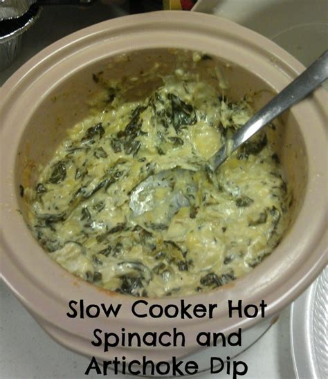easy-recipes-slow-cooker-hot-artichoke-and-spinach-dip image
