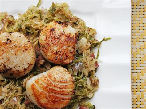 seared-scallops-with-pancetta-and-brussels-sprouts image