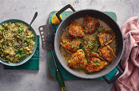 moroccan-style-braised-chicken-thighs-tesco-real-food image