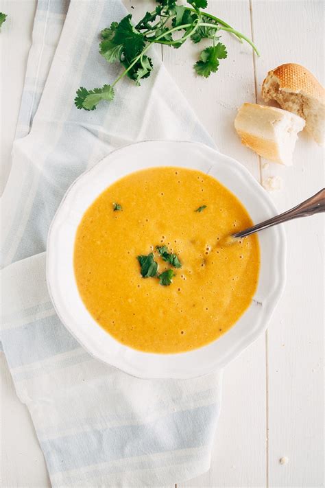 vegan-carrot-coriander-soup-wallflower-kitchen image