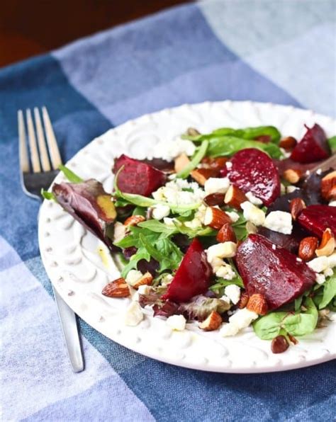 salad-with-beets-and-feta-with-dijon-vinaigrette image